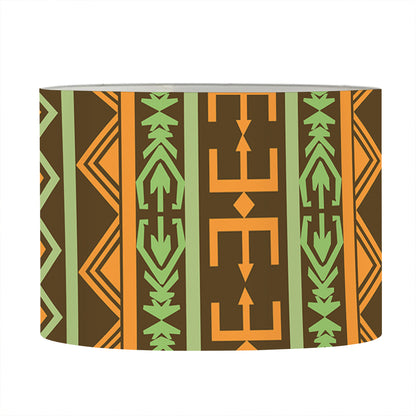 African Tribal Inspired Pattern Print Drum Lamp Shade