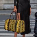 African Tribal Inspired Pattern Print Duffle Bag