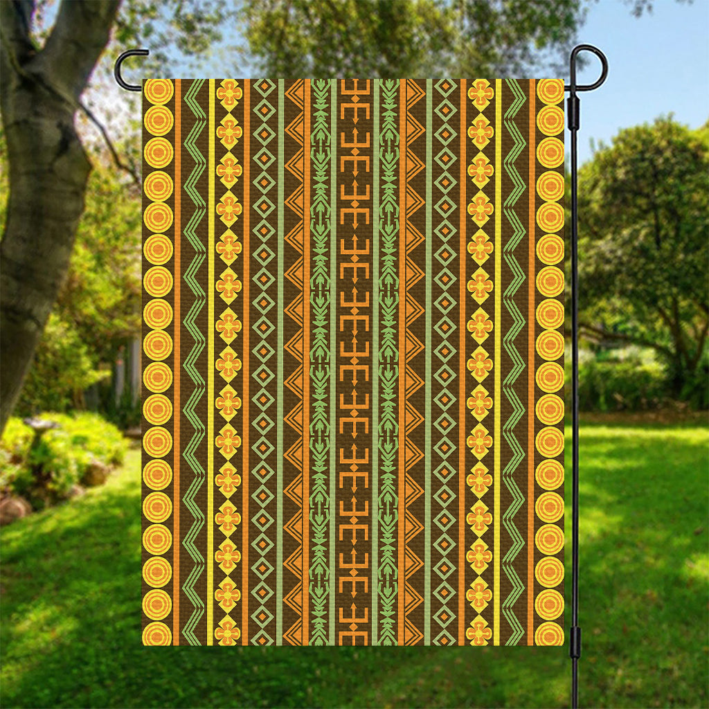 African Tribal Inspired Pattern Print Garden Flag