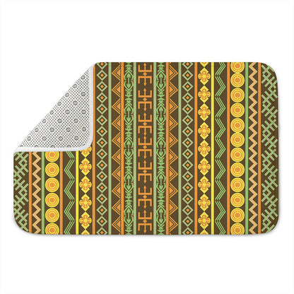 African Tribal Inspired Pattern Print Indoor Door Mat