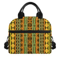 African Tribal Inspired Pattern Print Insulated Lunch Bag