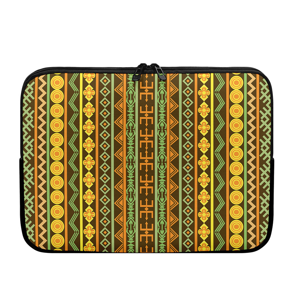 African Tribal Inspired Pattern Print Laptop Sleeve