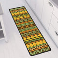 African Tribal Inspired Pattern Print Long Kitchen Mat