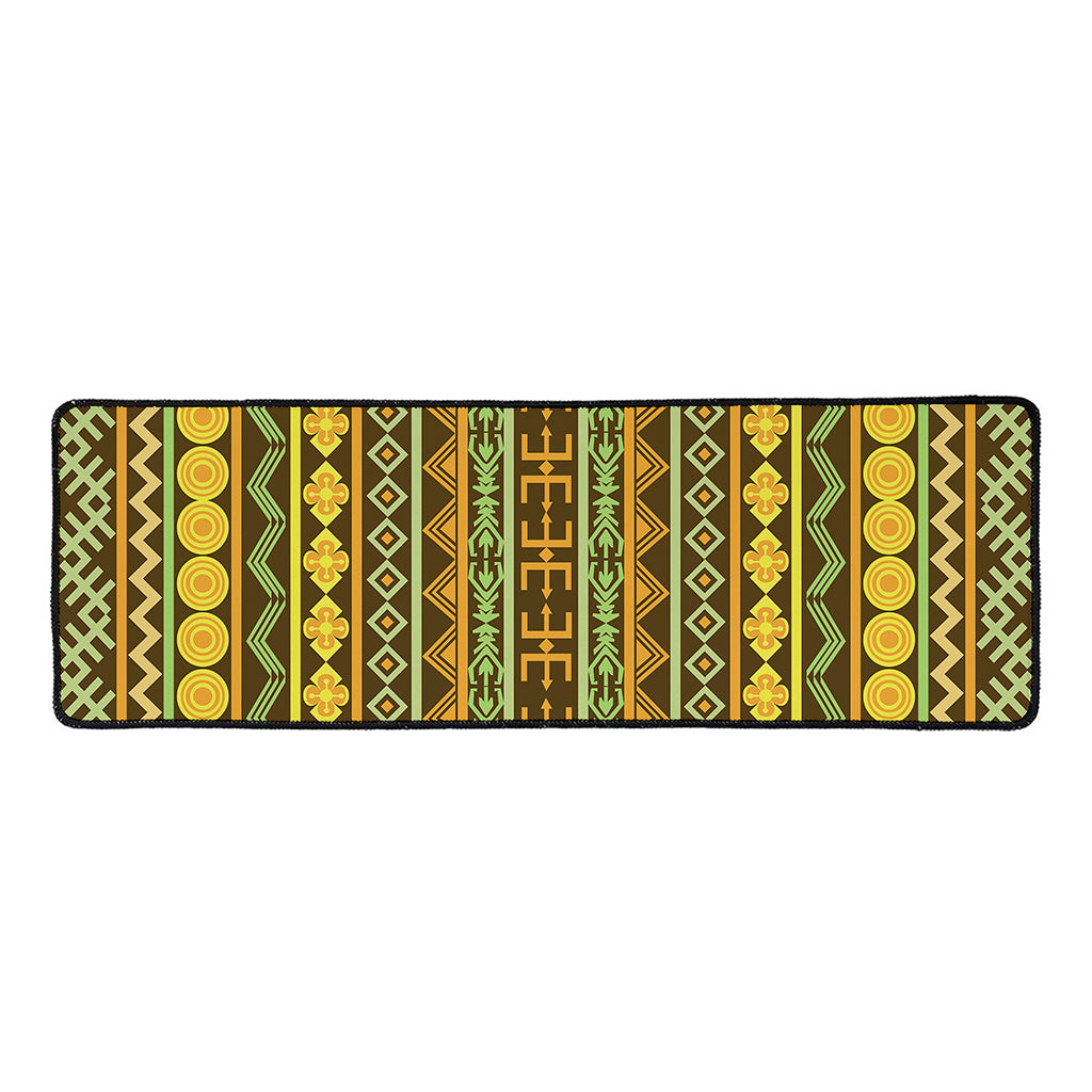 African Tribal Inspired Pattern Print Long Kitchen Mat