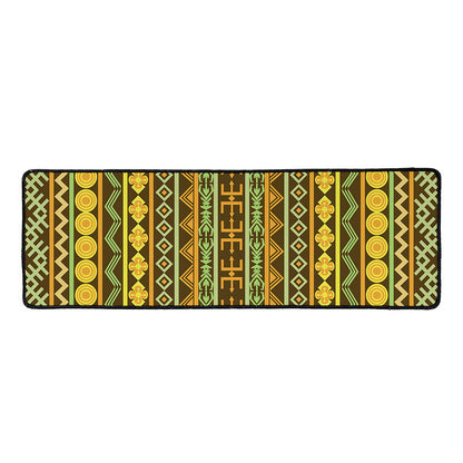 African Tribal Inspired Pattern Print Long Kitchen Mat