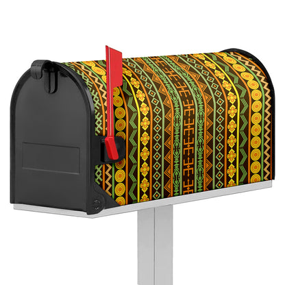 African Tribal Inspired Pattern Print Mailbox Cover