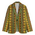 African Tribal Inspired Pattern Print Men's Blazer