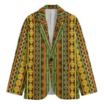 African Tribal Inspired Pattern Print Men's Blazer