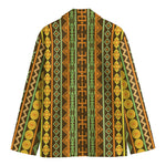 African Tribal Inspired Pattern Print Men's Cotton Blazer