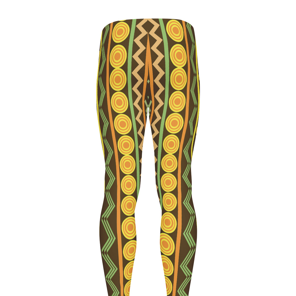 African Tribal Inspired Pattern Print Men's leggings