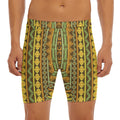 African Tribal Inspired Pattern Print Men's Long Boxer Briefs