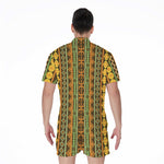 African Tribal Inspired Pattern Print Men's Rompers
