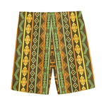 African Tribal Inspired Pattern Print Men's Sports Shorts
