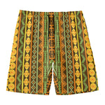 African Tribal Inspired Pattern Print Men's Swim Trunks