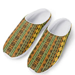 African Tribal Inspired Pattern Print Mesh Casual Shoes