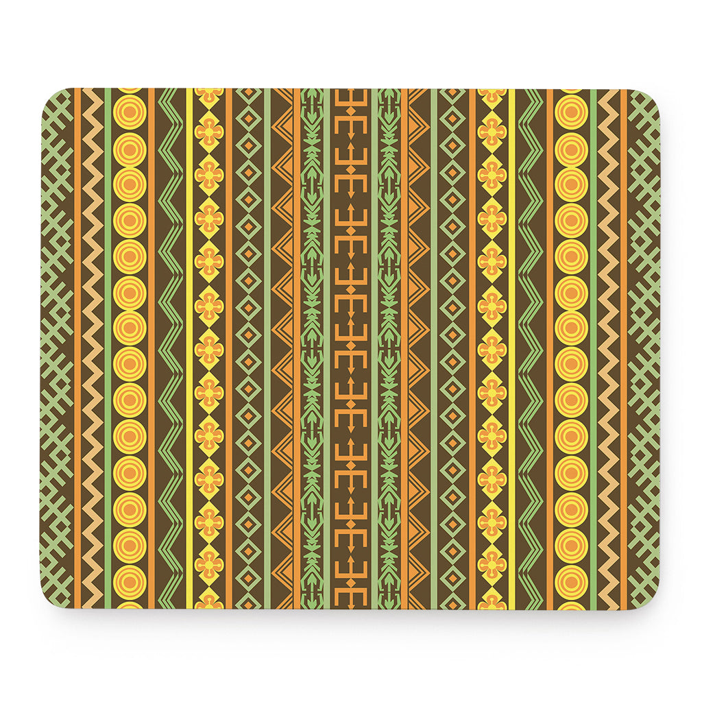 African Tribal Inspired Pattern Print Mouse Pad
