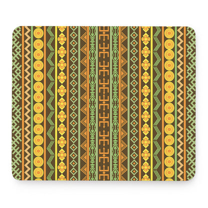 African Tribal Inspired Pattern Print Mouse Pad