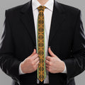African Tribal Inspired Pattern Print Necktie
