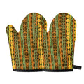 African Tribal Inspired Pattern Print Oven Mitts