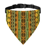 African Tribal Inspired Pattern Print Over The Collar Dog Bandana