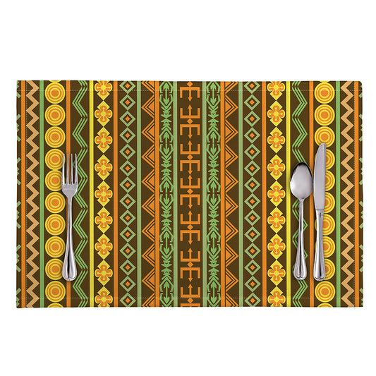 African Tribal Inspired Pattern Print Placemat