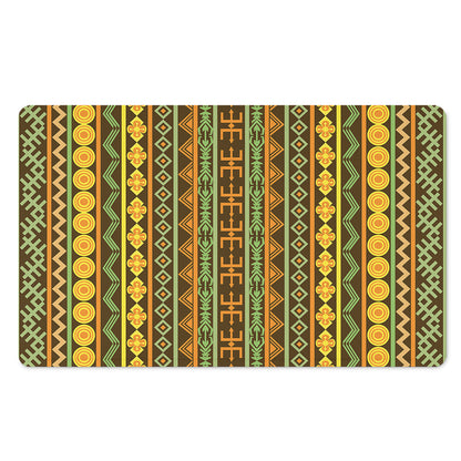 African Tribal Inspired Pattern Print Polyester Doormat