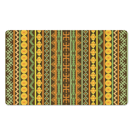 African Tribal Inspired Pattern Print Polyester Doormat