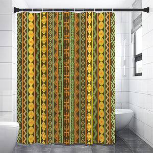 African Tribal Inspired Pattern Print Premium Shower Curtain