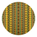 African Tribal Inspired Pattern Print Round Blanket