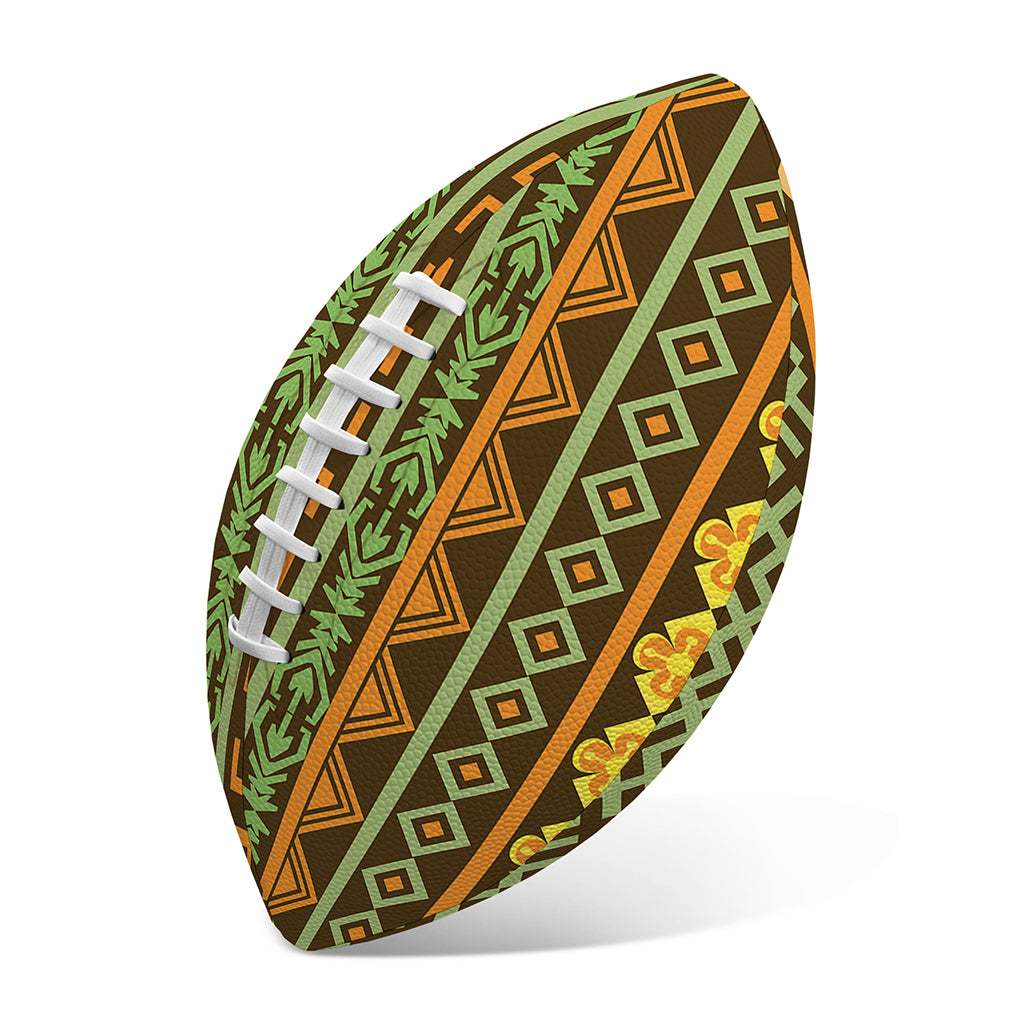 African Tribal Inspired Pattern Print Rugby Ball