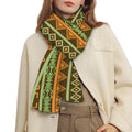 African Tribal Inspired Pattern Print Scarf