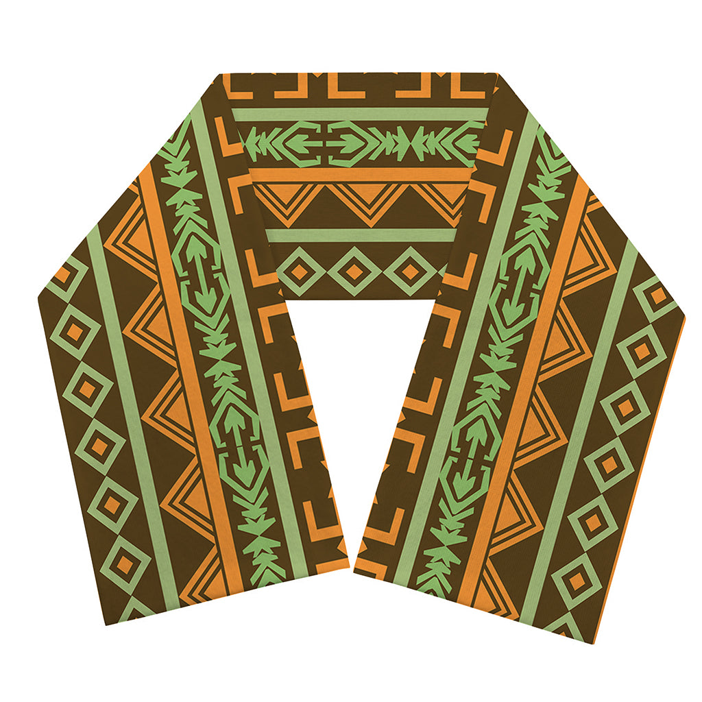 African Tribal Inspired Pattern Print Scarf