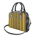 African Tribal Inspired Pattern Print Shoulder Handbag