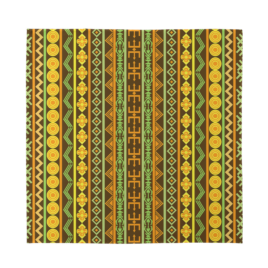 African Tribal Inspired Pattern Print Silk Bandana