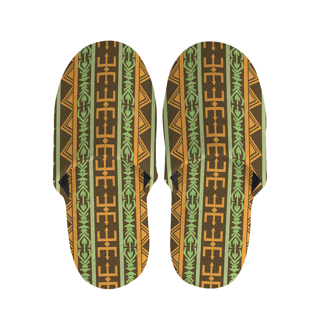 African Tribal Inspired Pattern Print Slippers