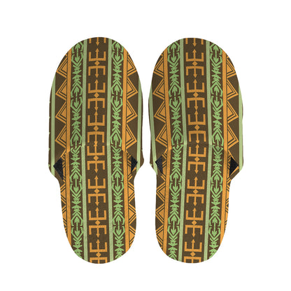 African Tribal Inspired Pattern Print Slippers