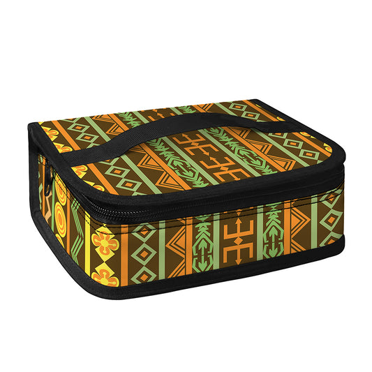 African Tribal Inspired Pattern Print Small Lunch Bag