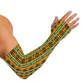 African Tribal Inspired Pattern Print Sun Protection Arm Sleeves
