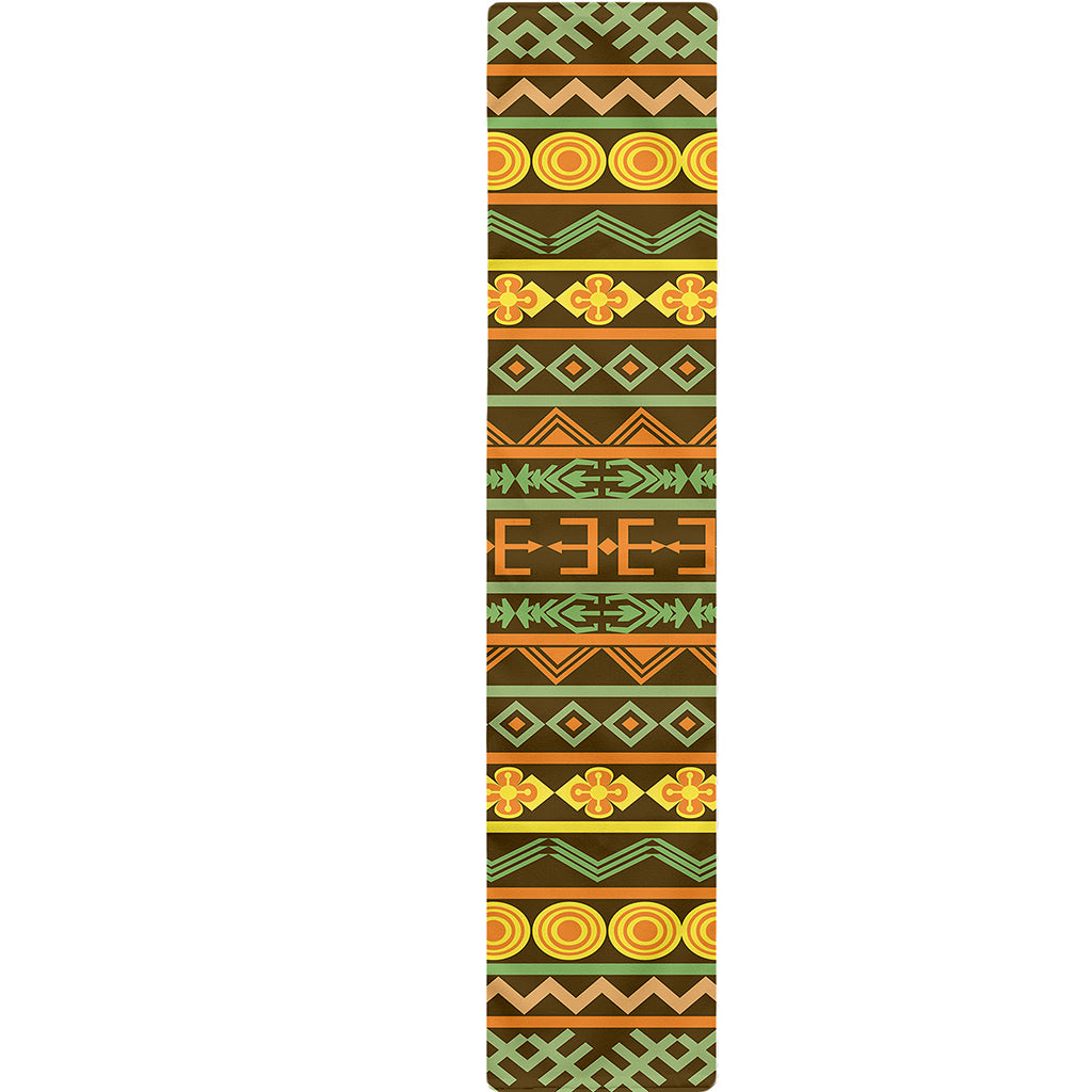 African Tribal Inspired Pattern Print Table Runner