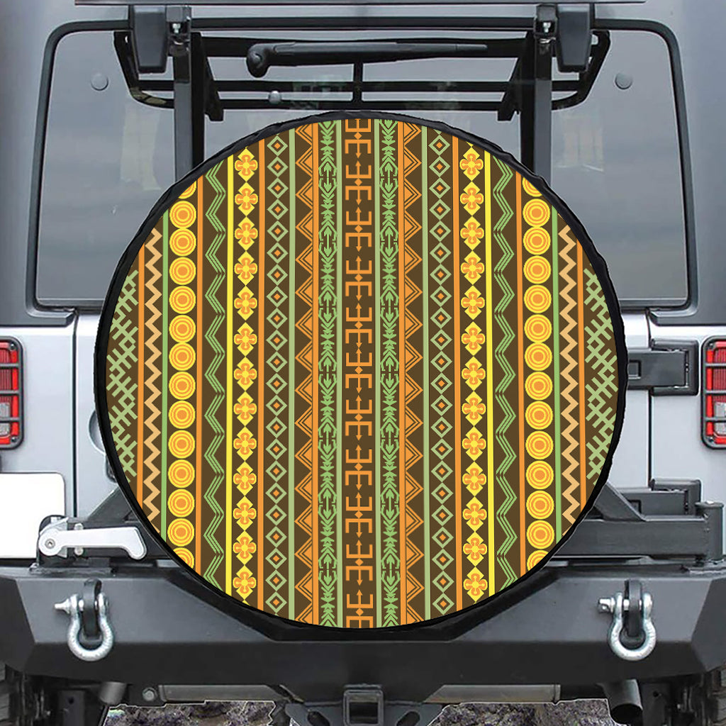 African Tribal Inspired Pattern Print Tire Cover