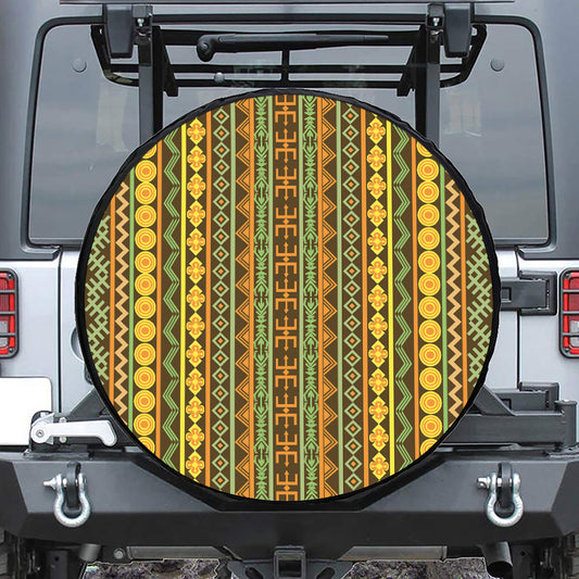 African Tribal Inspired Pattern Print Tire Cover