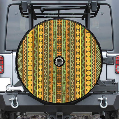 African Tribal Inspired Pattern Print Tire Cover With Camera Hole