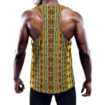 African Tribal Inspired Pattern Print Training Tank Top