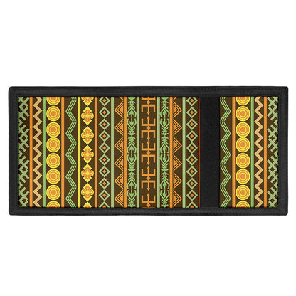 African Tribal Inspired Pattern Print Trifold Wallet