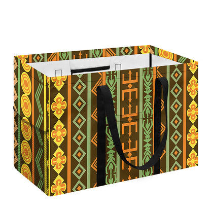 African Tribal Inspired Pattern Print Utility Tote Bag