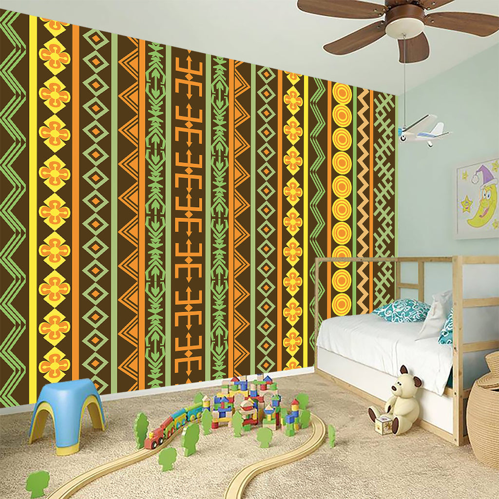 African Tribal Inspired Pattern Print Wall Sticker