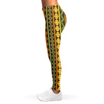 African Tribal Inspired Pattern Print Women's Leggings
