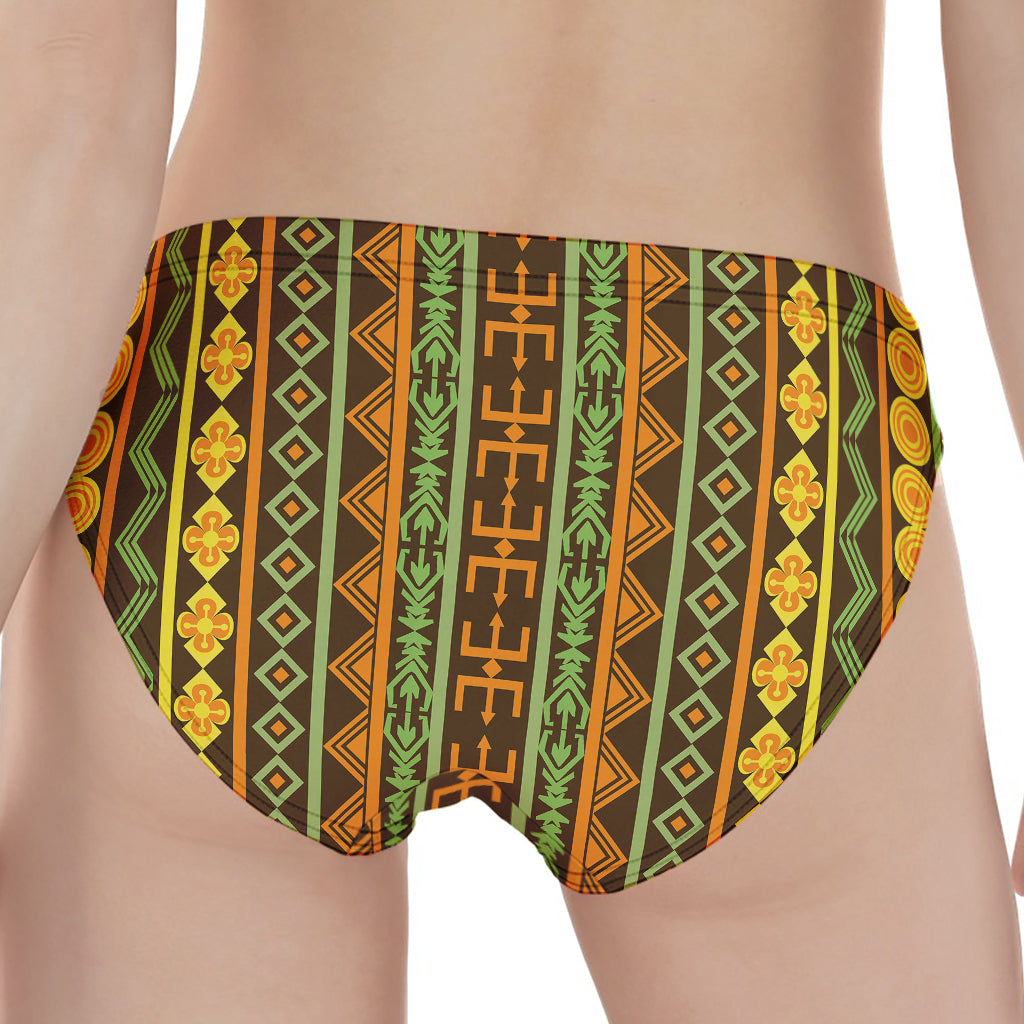 African Tribal Inspired Pattern Print Women's Panties