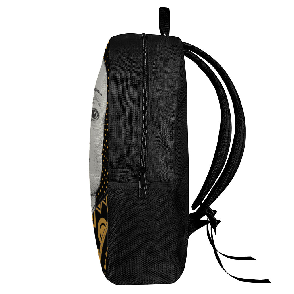 African Woman Print 17 Inch Backpack