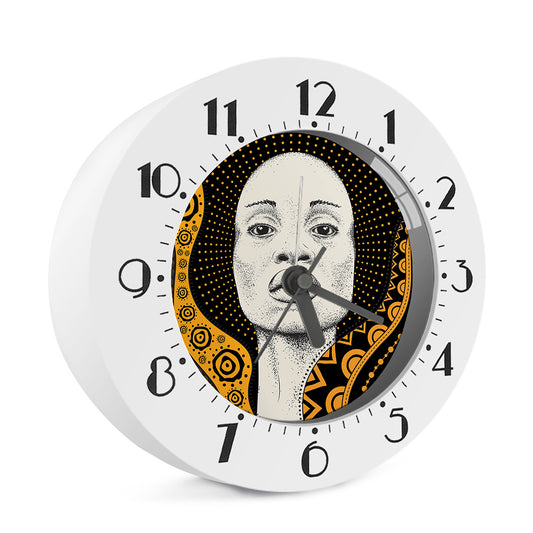 African Woman Print Alarm Clock